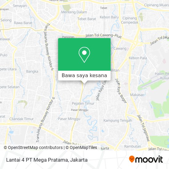 Peta Lantai 4 PT Mega Pratama