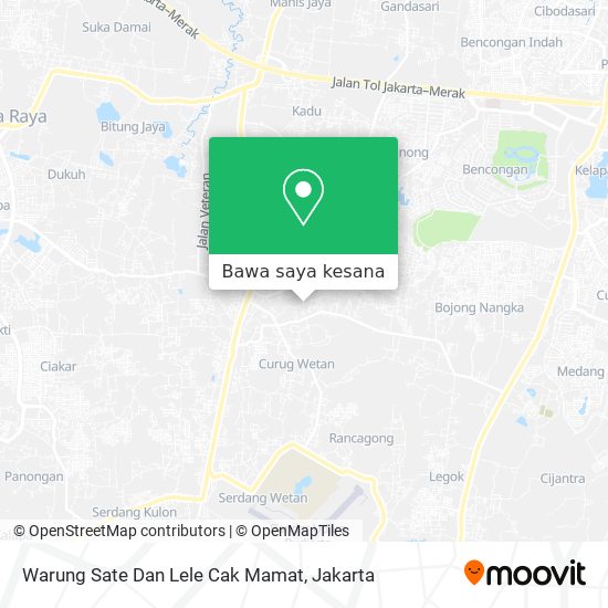 Peta Warung Sate Dan Lele Cak Mamat