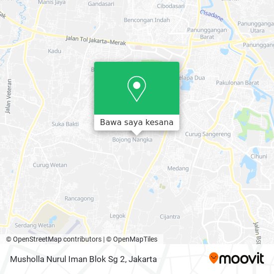 Peta Musholla Nurul Iman Blok Sg 2