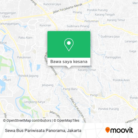 Peta Sewa Bus Pariwisata Panorama