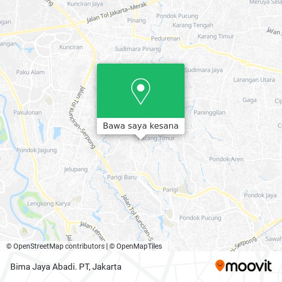 Peta Bima Jaya Abadi. PT