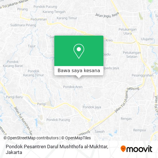 Peta Pondok Pesantren Darul Mushthofa al-Mukhtar