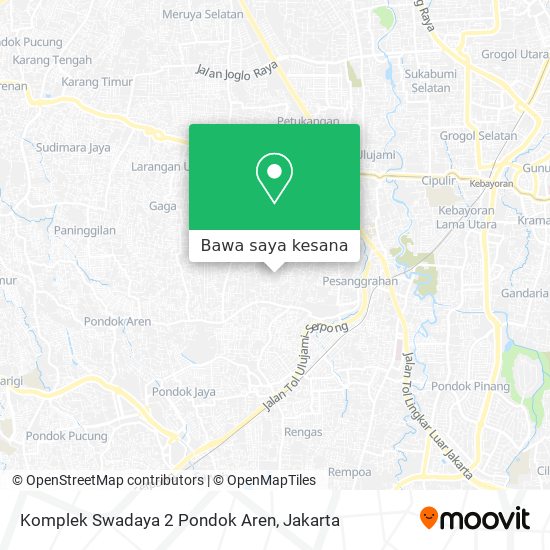 Peta Komplek Swadaya 2 Pondok Aren