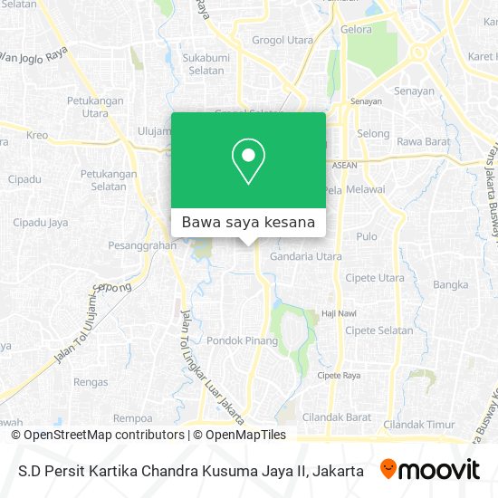 Peta S.D Persit Kartika Chandra Kusuma Jaya II