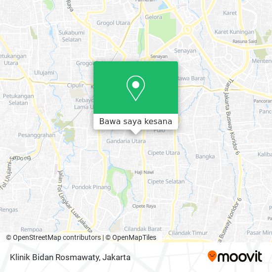 Peta Klinik Bidan Rosmawaty