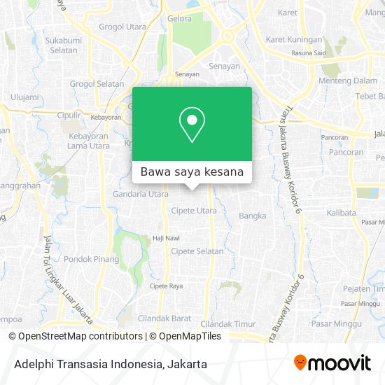 Peta Adelphi Transasia Indonesia