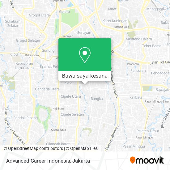 Peta Advanced Career Indonesia