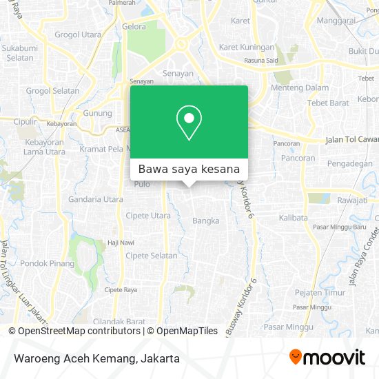Peta Waroeng Aceh Kemang
