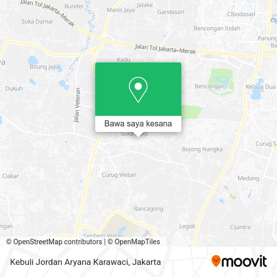 Peta Kebuli Jordan Aryana Karawaci