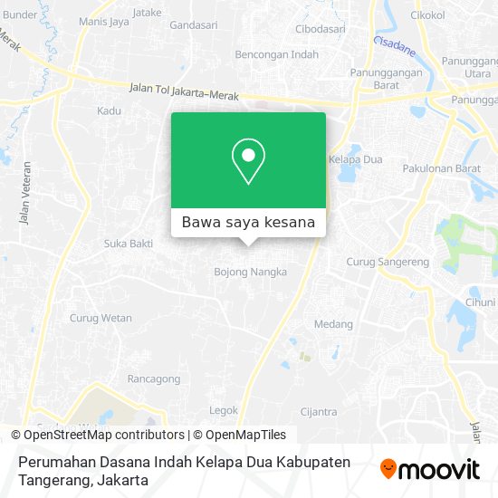 Peta Perumahan Dasana Indah Kelapa Dua Kabupaten Tangerang