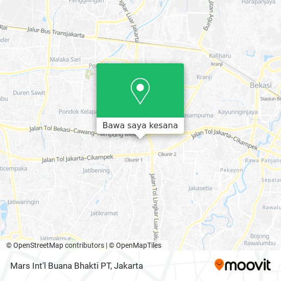 Peta Mars Int'l Buana Bhakti PT