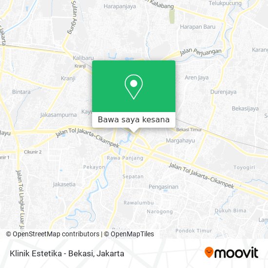 Peta Klinik Estetika - Bekasi