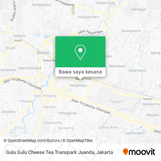 Peta Gulu Gulu Cheese Tea Transpark Juanda