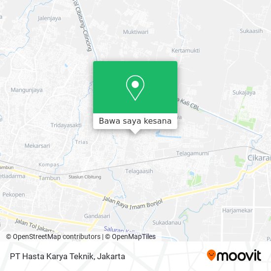 Peta PT Hasta Karya Teknik