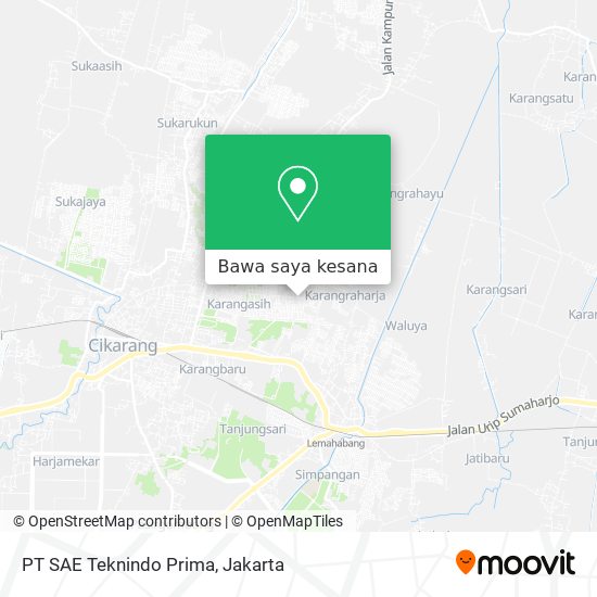 Peta PT SAE Teknindo Prima