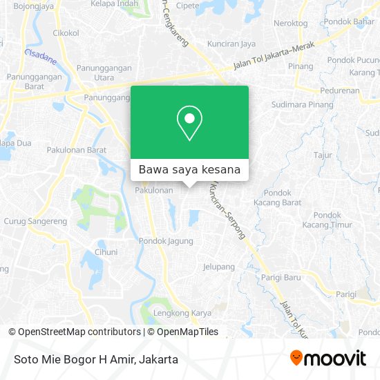 Peta Soto Mie Bogor H Amir