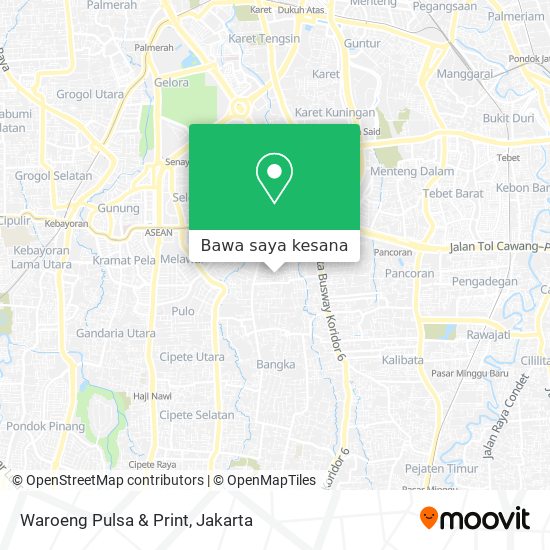 Peta Waroeng Pulsa & Print