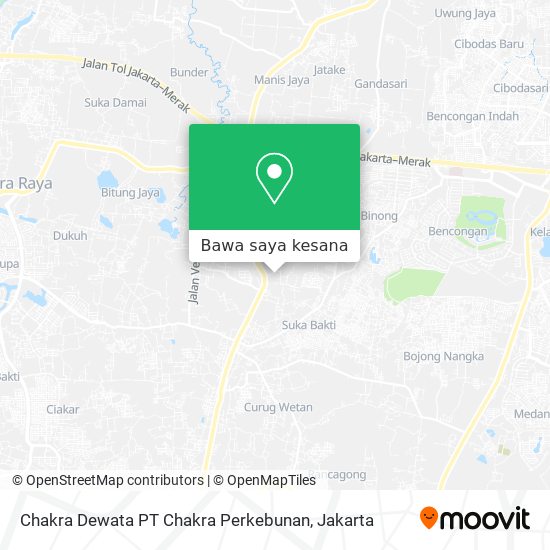 Peta Chakra Dewata PT Chakra Perkebunan