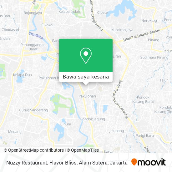Peta Nuzzy Restaurant, Flavor Bliss, Alam Sutera