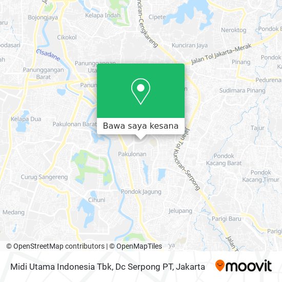 Peta Midi Utama Indonesia Tbk, Dc Serpong PT