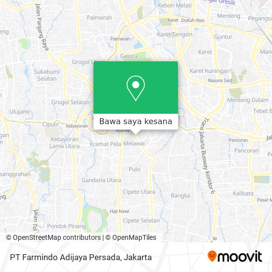 Peta PT Farmindo Adijaya Persada