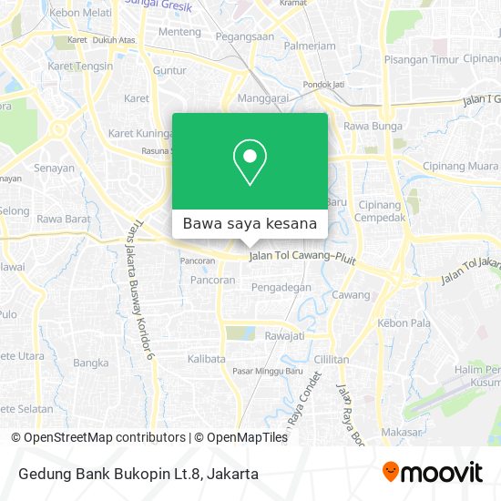 Peta Gedung Bank Bukopin Lt.8