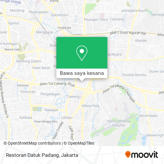 Peta Restoran Datuk Padang