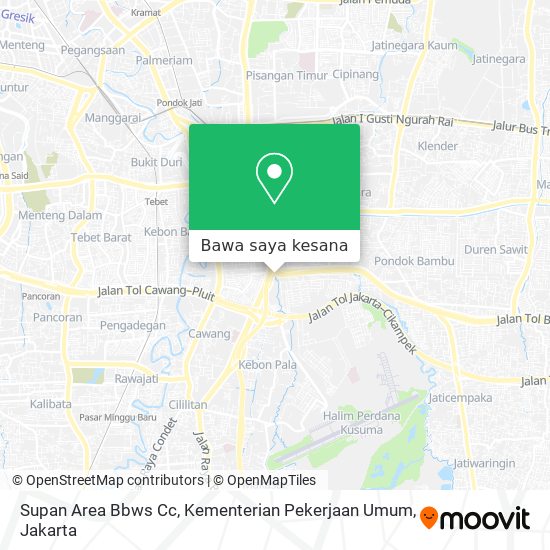 Peta Supan Area Bbws Cc, Kementerian Pekerjaan Umum