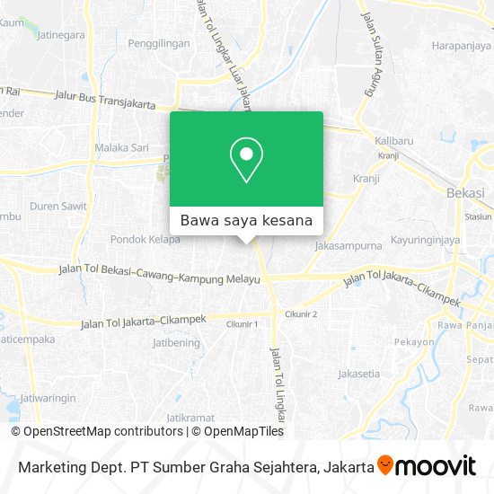 Peta Marketing Dept. PT Sumber Graha Sejahtera