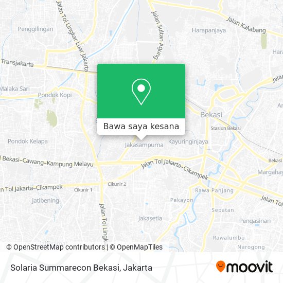 Peta Solaria Summarecon Bekasi