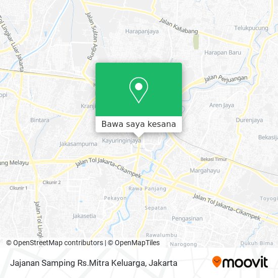 Peta Jajanan Samping Rs.Mitra Keluarga