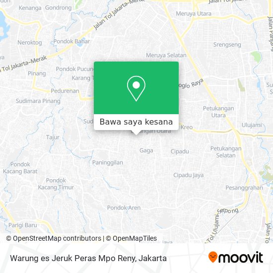 Peta Warung es Jeruk Peras Mpo Reny