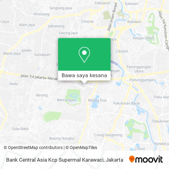 Peta Bank Central Asia Kcp Supermal Karawaci