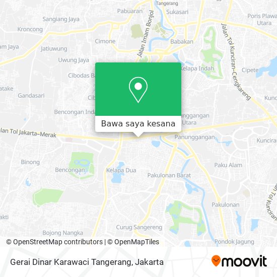 Peta Gerai Dinar Karawaci Tangerang
