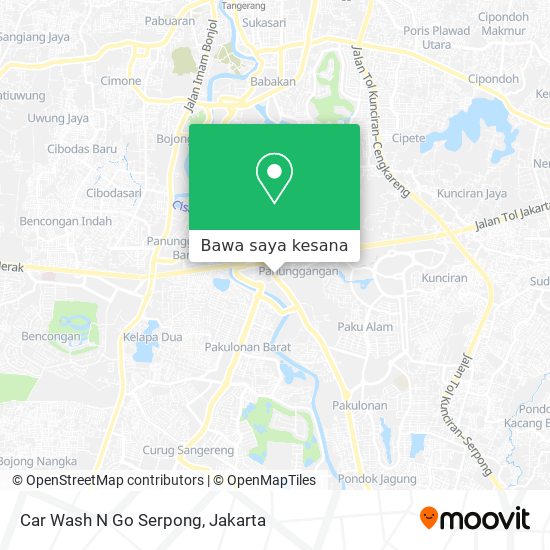 Peta Car Wash N Go Serpong