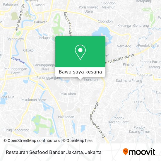 Peta Restauran Seafood Bandar Jakarta