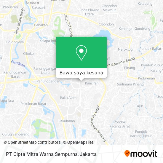 Peta PT Cipta Mitra Warna Sempurna