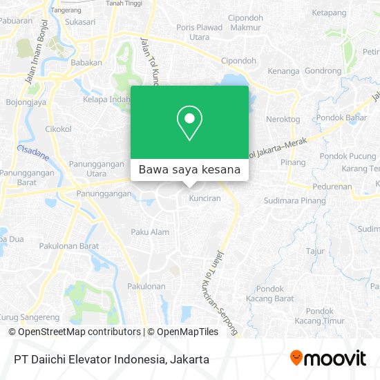 Peta PT Daiichi Elevator Indonesia