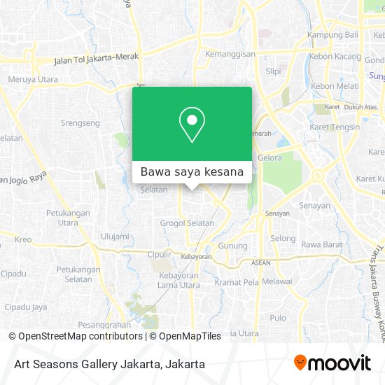 Peta Art Seasons Gallery Jakarta