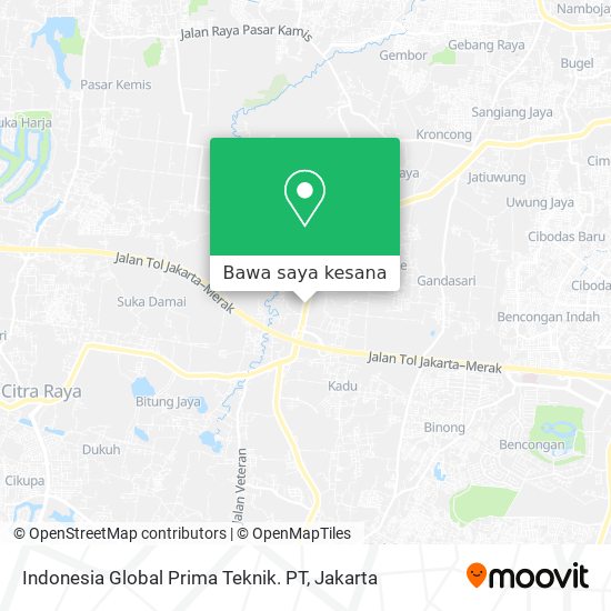 Peta Indonesia Global Prima Teknik. PT