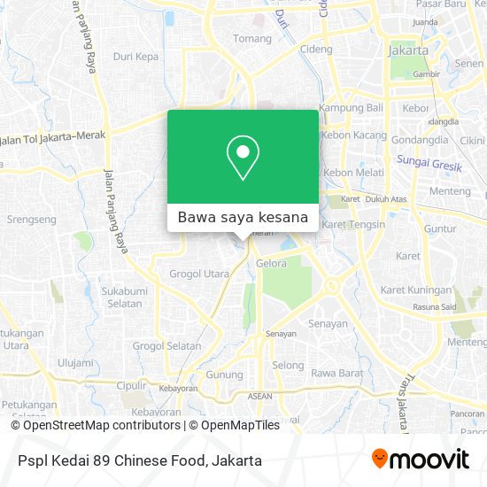 Peta Pspl Kedai 89 Chinese Food