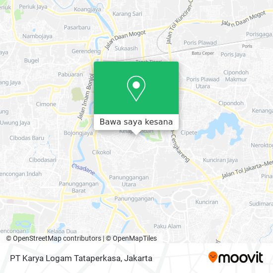 Peta PT Karya Logam Tataperkasa