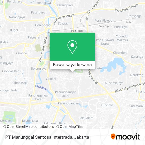 Peta PT Manunggal Sentosa Intertrada
