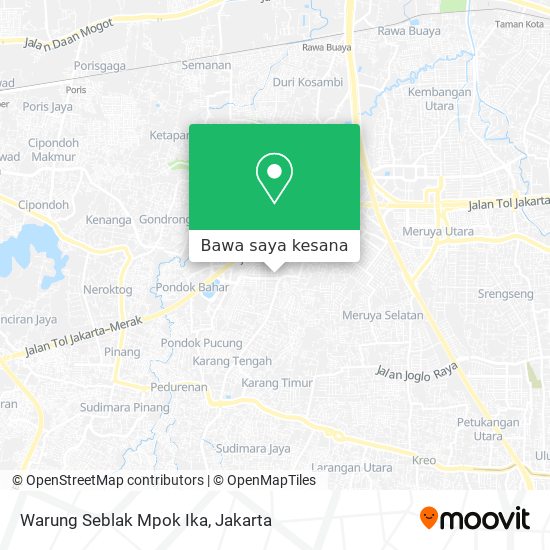 Peta Warung Seblak Mpok Ika