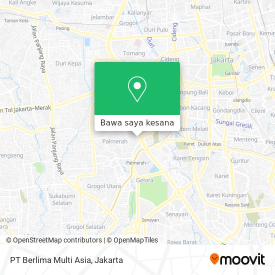 Peta PT Berlima Multi Asia