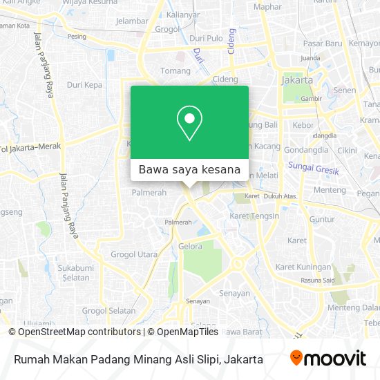 Peta Rumah Makan Padang Minang Asli Slipi