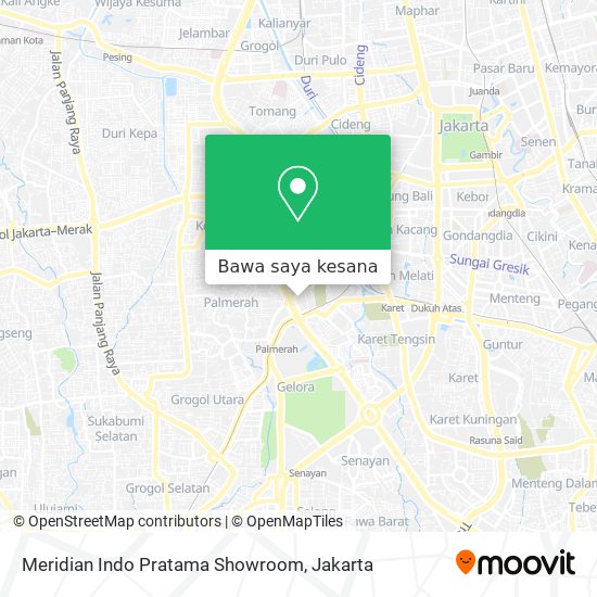 Peta Meridian Indo Pratama Showroom