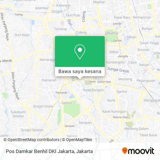 Peta Pos Damkar Benhil DKI Jakarta