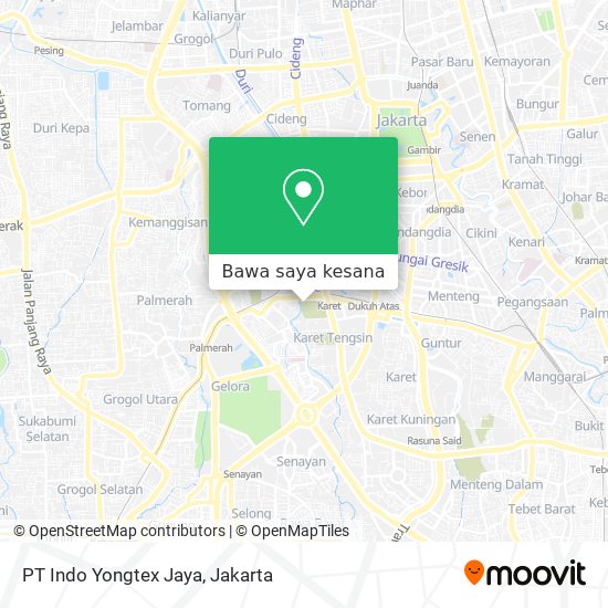 Peta PT Indo Yongtex Jaya