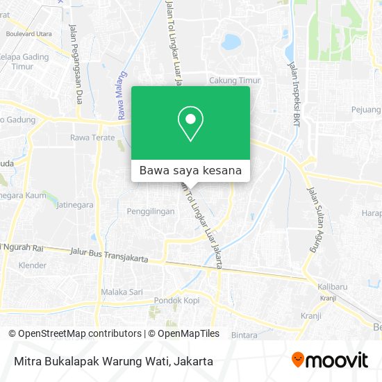 Peta Mitra Bukalapak Warung Wati